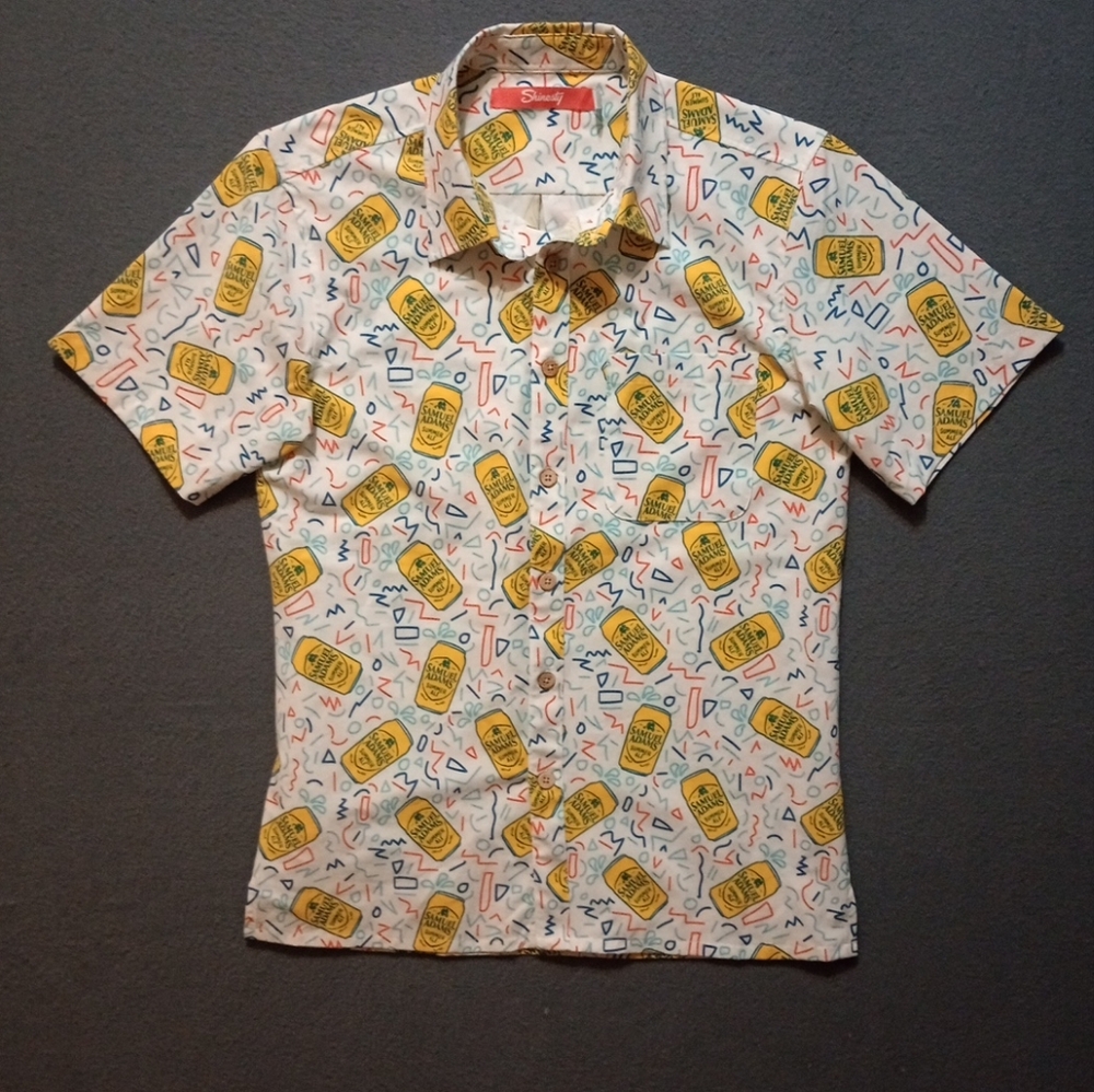 Samuel Adams Short Sleeve Shirt Shienesty Mens Small